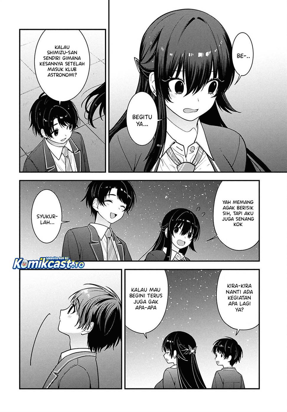 Tonari no Seki no Yankee Shimizu-san ga Kami o Kuroku Sometekita Chapter 15