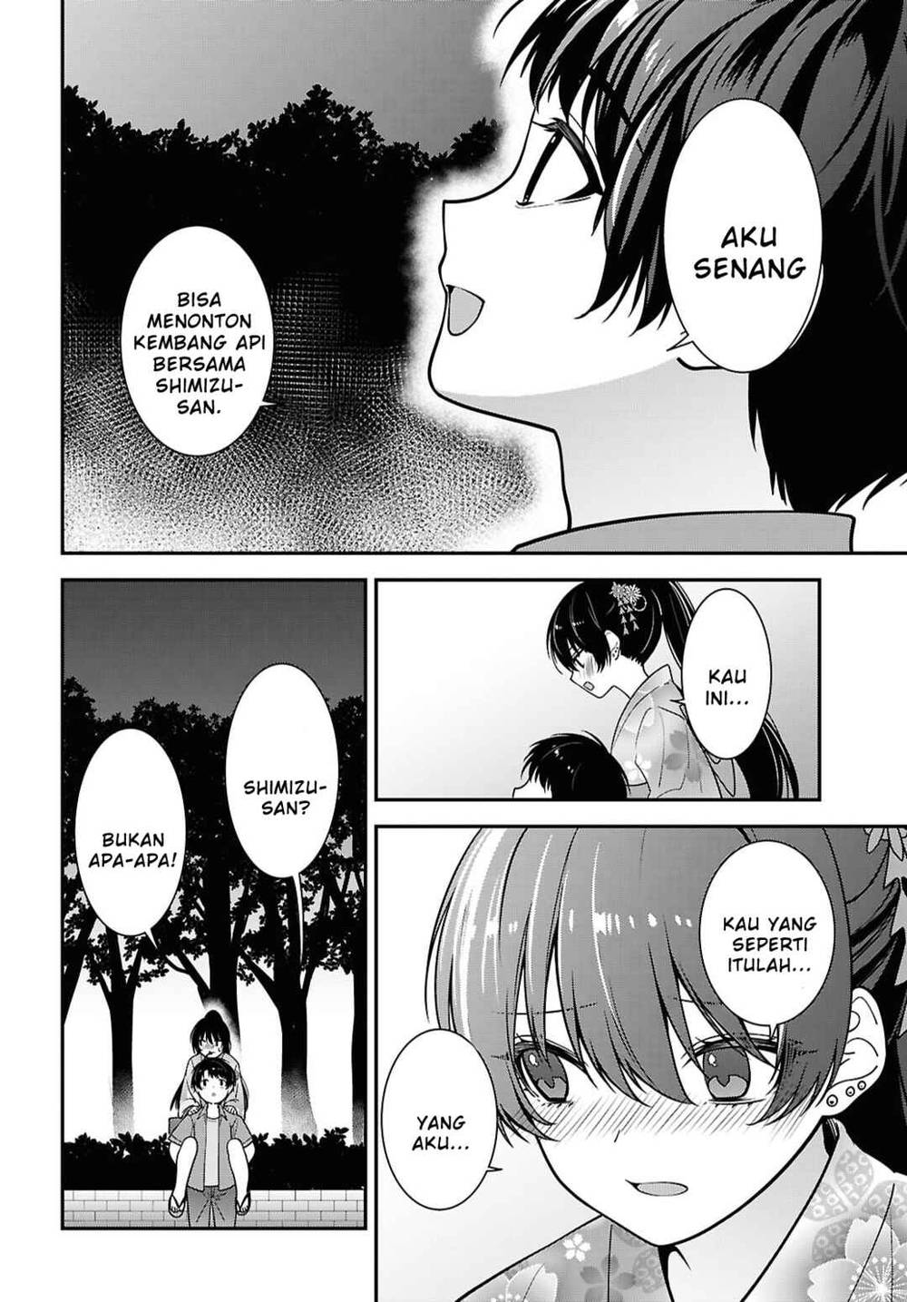 Tonari no Seki no Yankee Shimizu-san ga Kami o Kuroku Sometekita Chapter 16