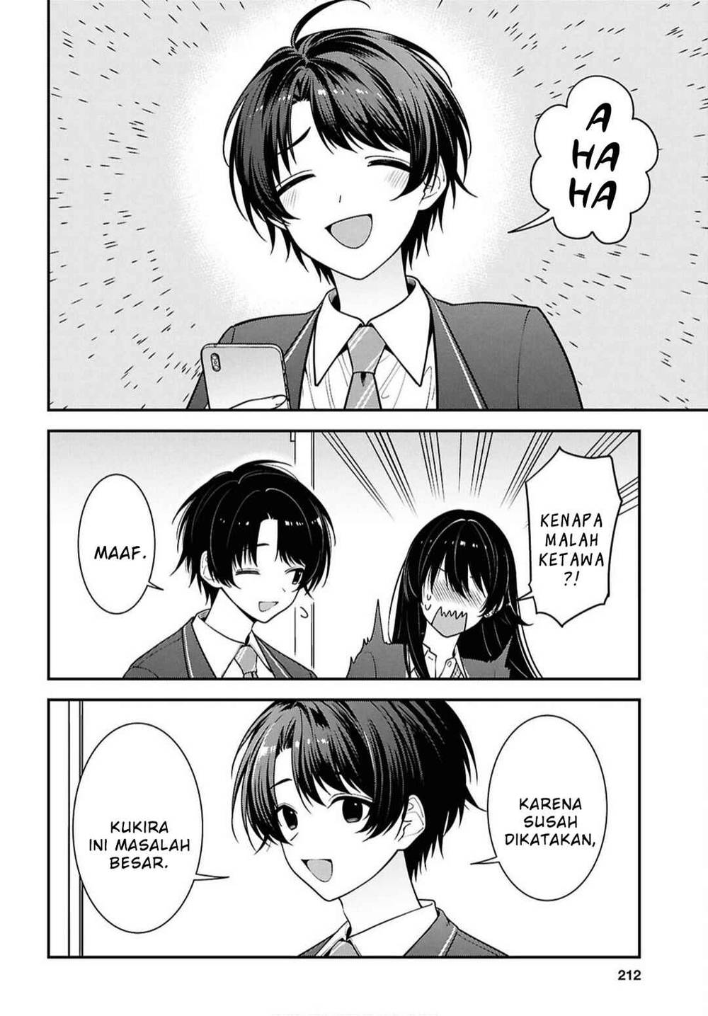 Tonari no Seki no Yankee Shimizu-san ga Kami o Kuroku Sometekita Chapter 17