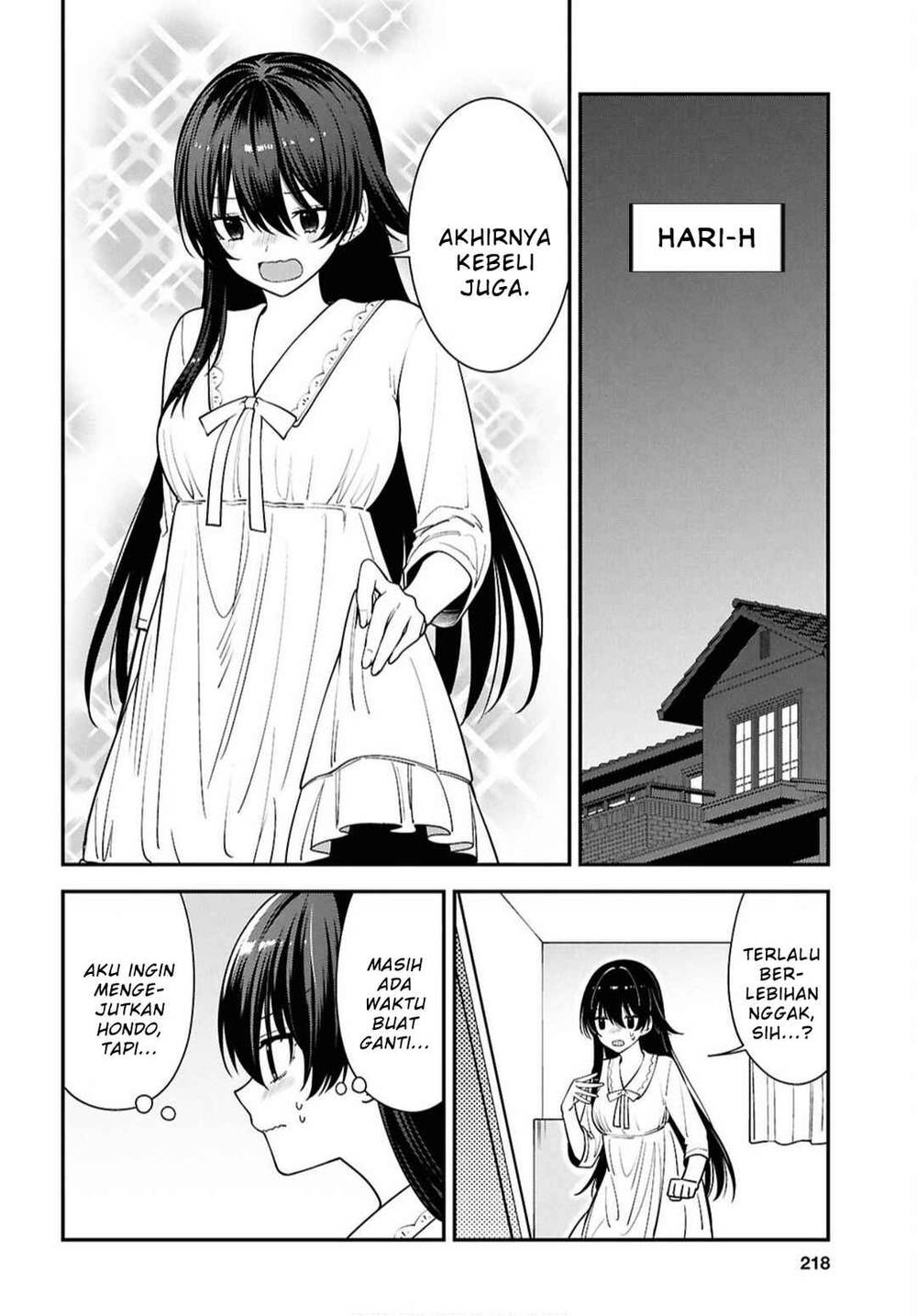 Tonari no Seki no Yankee Shimizu-san ga Kami o Kuroku Sometekita Chapter 17