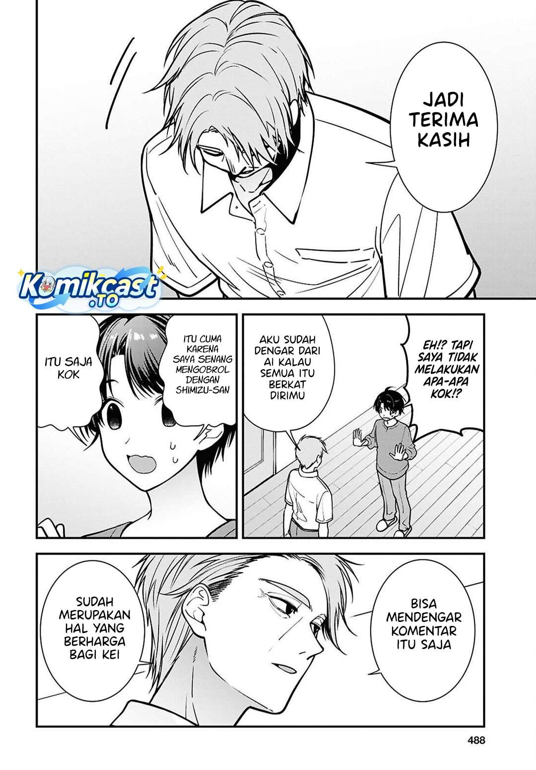 Tonari no Seki no Yankee Shimizu-san ga Kami o Kuroku Sometekita Chapter 18