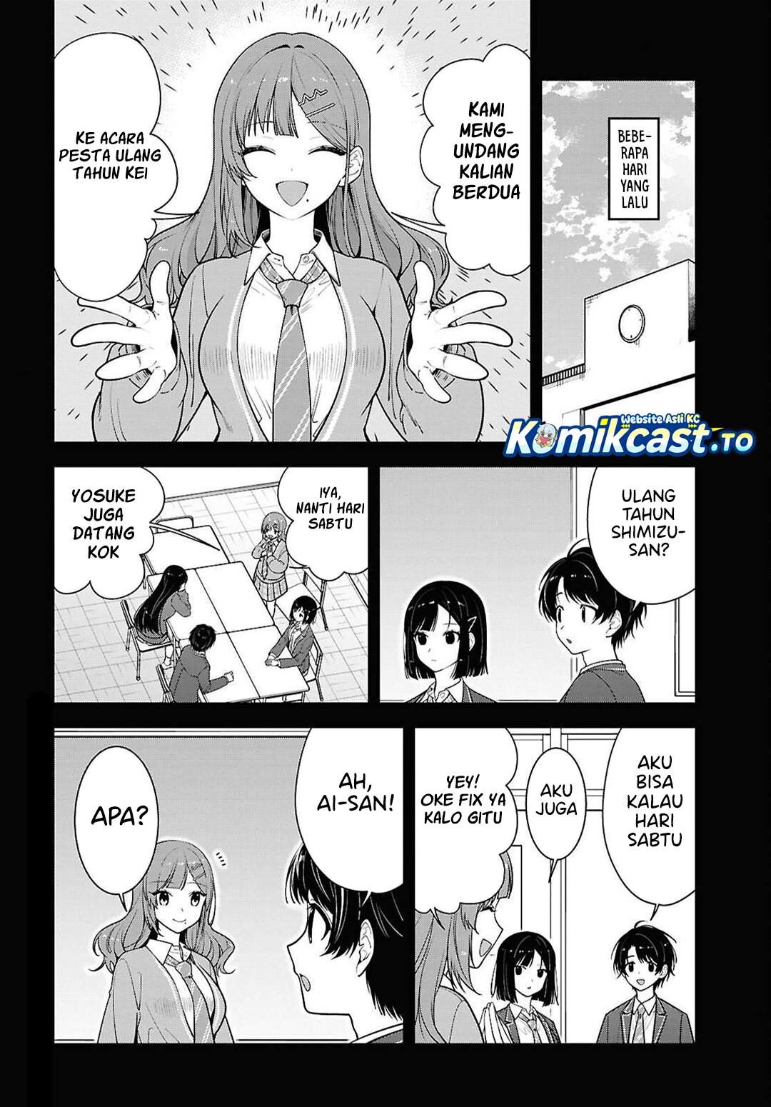 Tonari no Seki no Yankee Shimizu-san ga Kami o Kuroku Sometekita Chapter 18