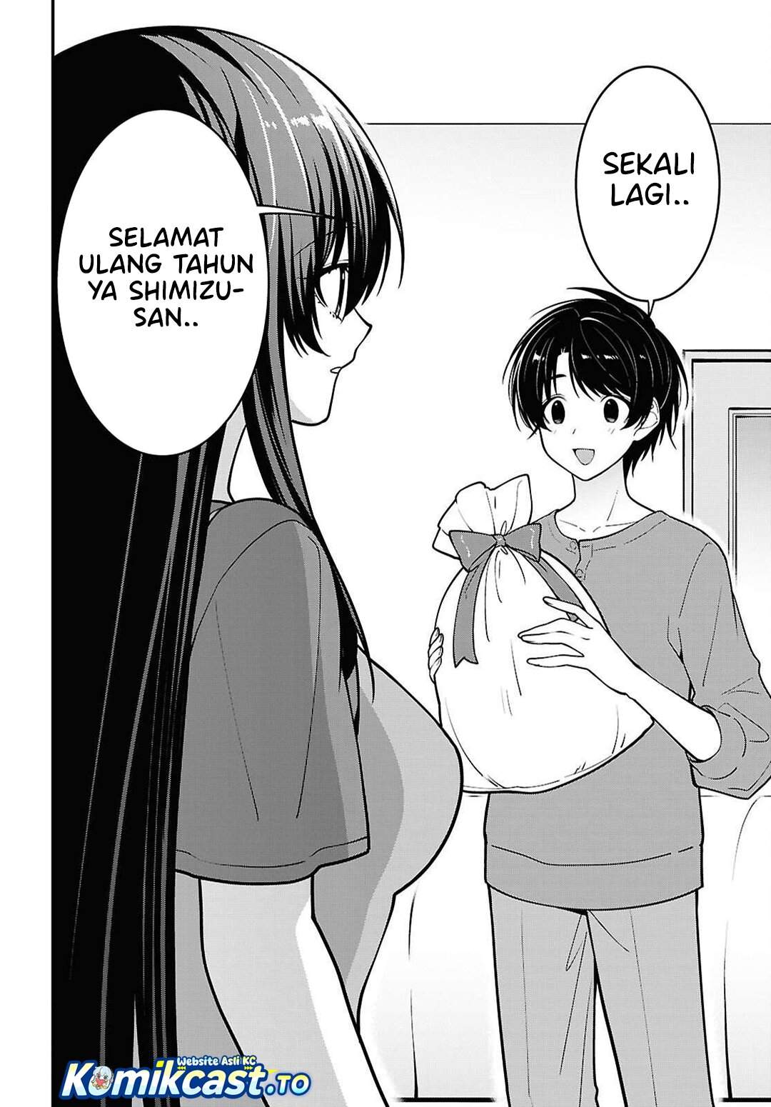 Tonari no Seki no Yankee Shimizu-san ga Kami o Kuroku Sometekita Chapter 18
