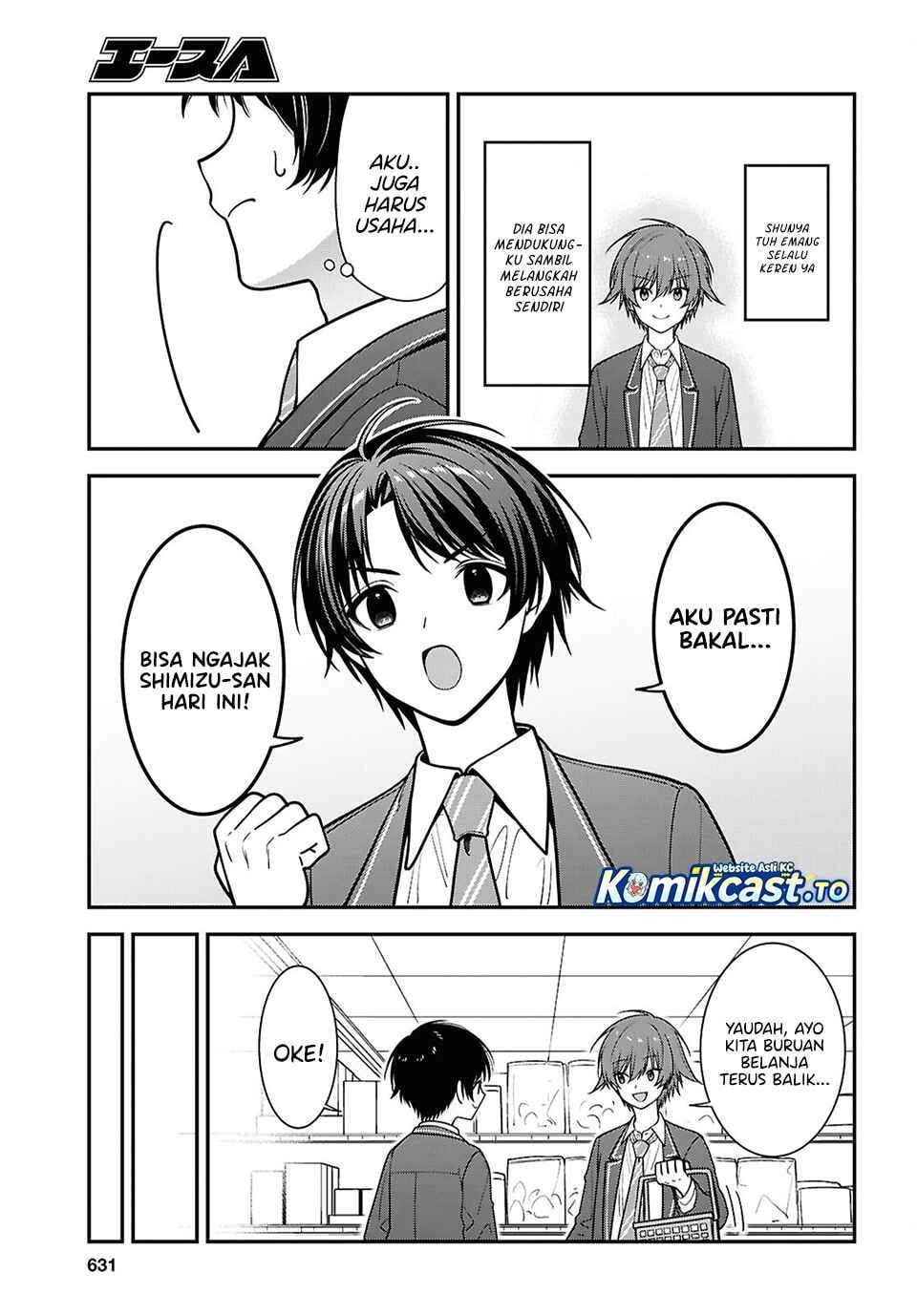 Tonari no Seki no Yankee Shimizu-san ga Kami o Kuroku Sometekita Chapter 19