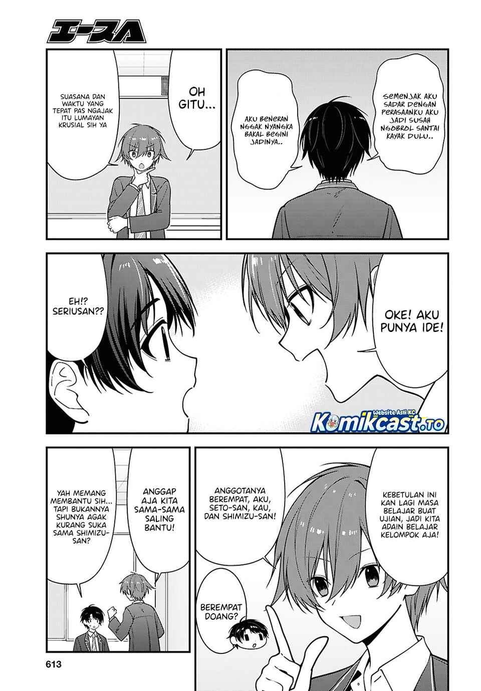 Tonari no Seki no Yankee Shimizu-san ga Kami o Kuroku Sometekita Chapter 19