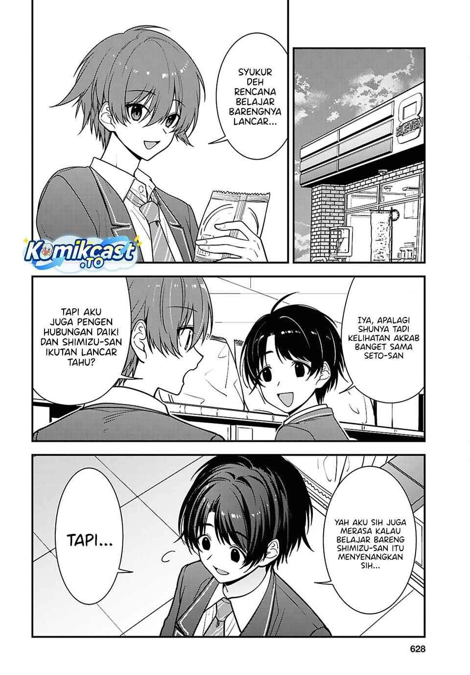 Tonari no Seki no Yankee Shimizu-san ga Kami o Kuroku Sometekita Chapter 19