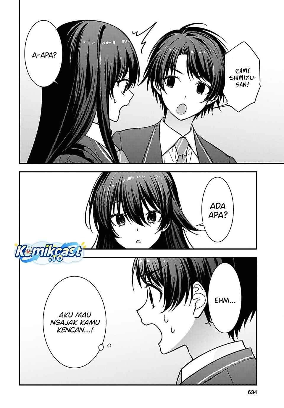 Tonari no Seki no Yankee Shimizu-san ga Kami o Kuroku Sometekita Chapter 19