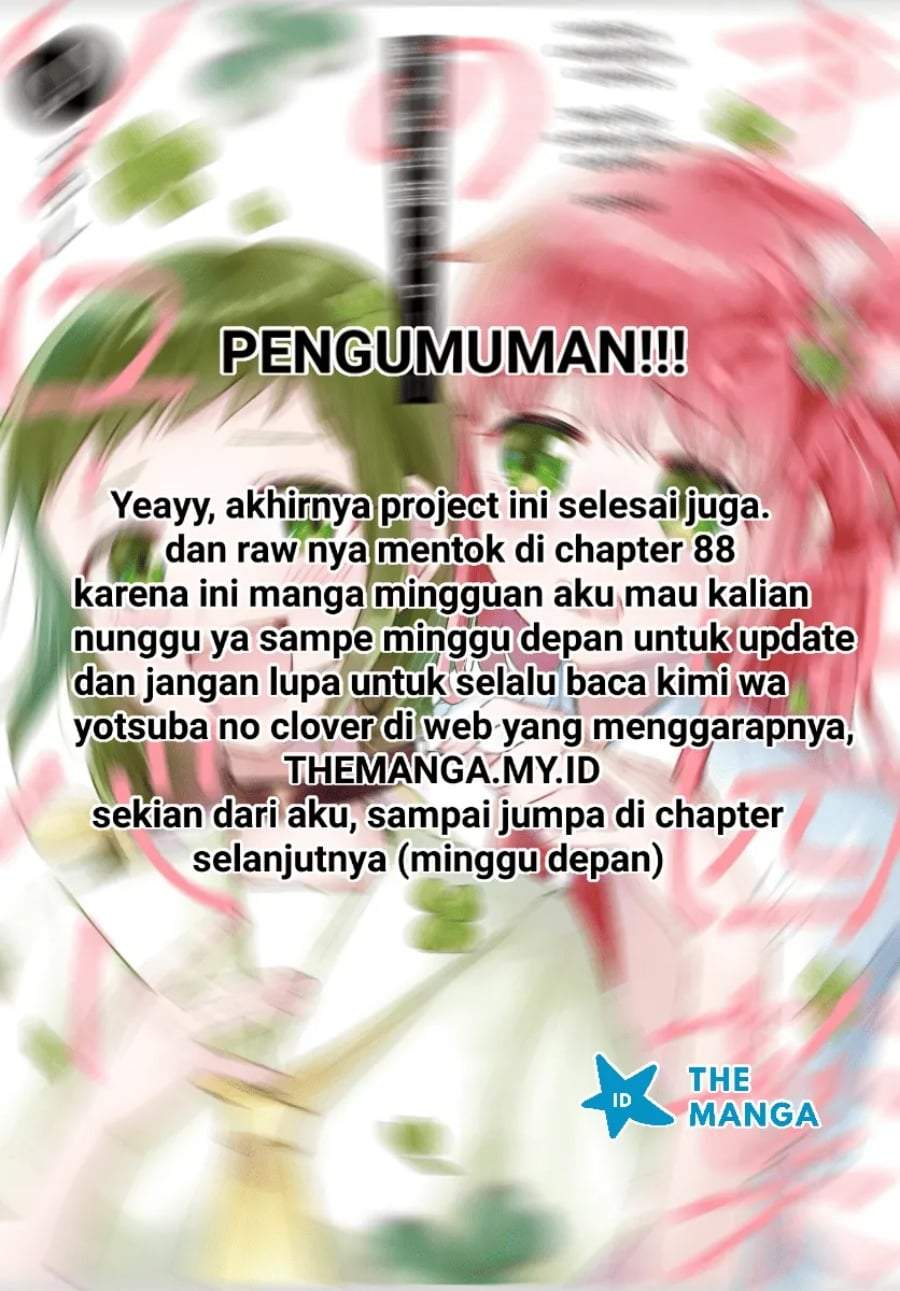 Kimi wa Yotsuba no Clover Chapter 88