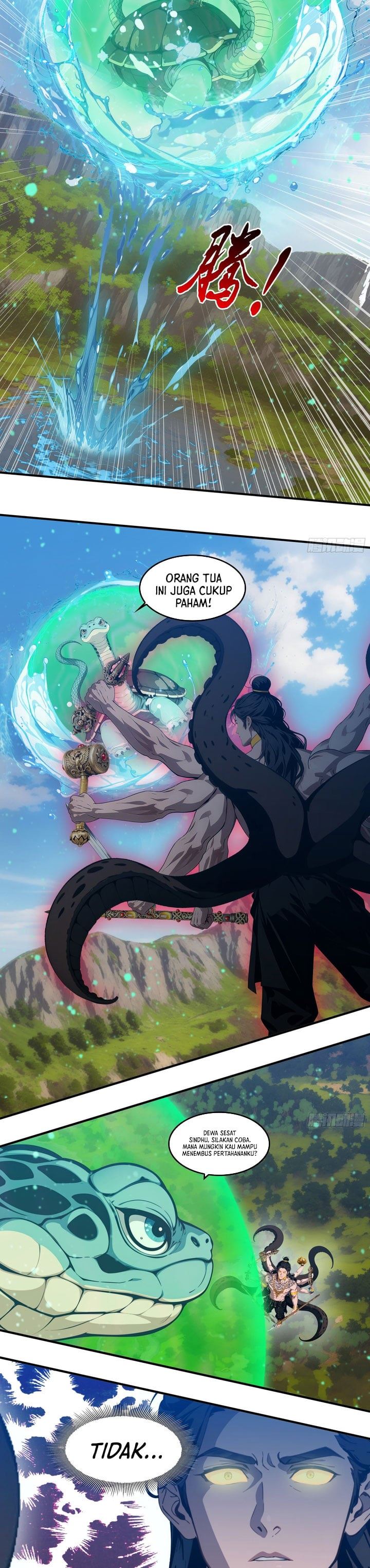 The Evil God Descends, I Own Great Hell Chapter 110