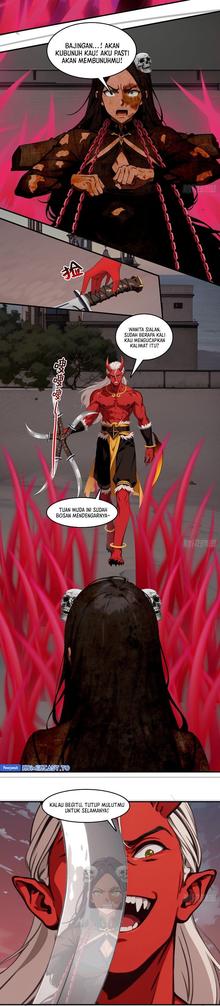 The Evil God Descends, I Own Great Hell Chapter 111