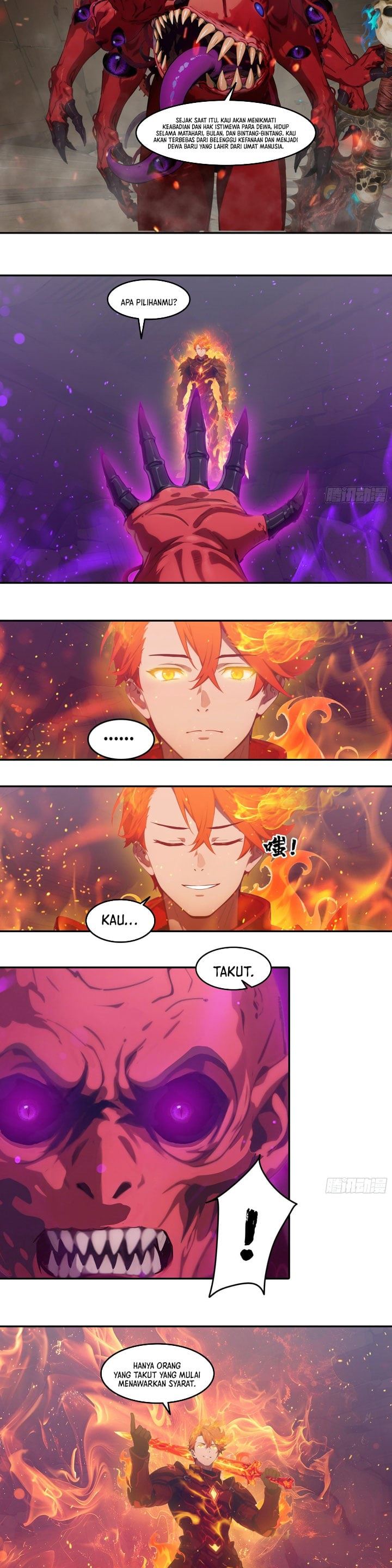 The Evil God Descends, I Own Great Hell Chapter 119