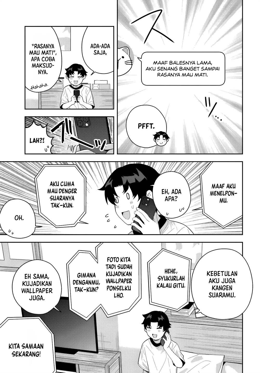 Classmate no Moto Idol ga, Tonikaku Kyodou Fushin Nan desu Chapter 22