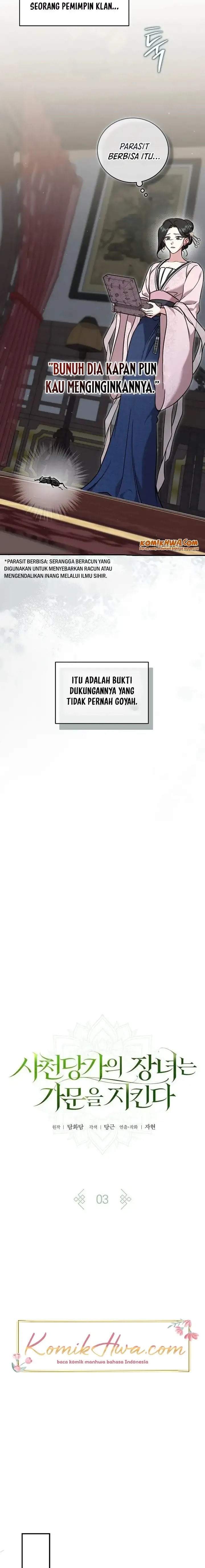 The Eldest Daughter of the Tang Clan of Sacheon Protects the Family Chapter 3