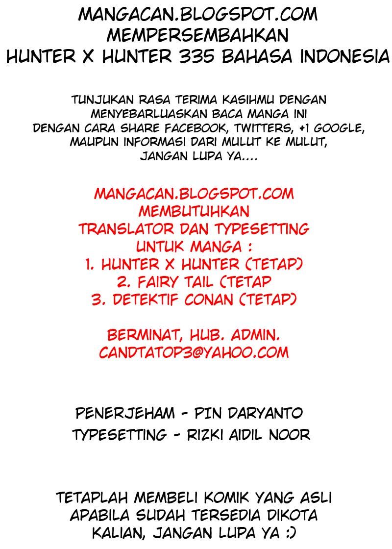 Hunter x Hunter Chapter 335