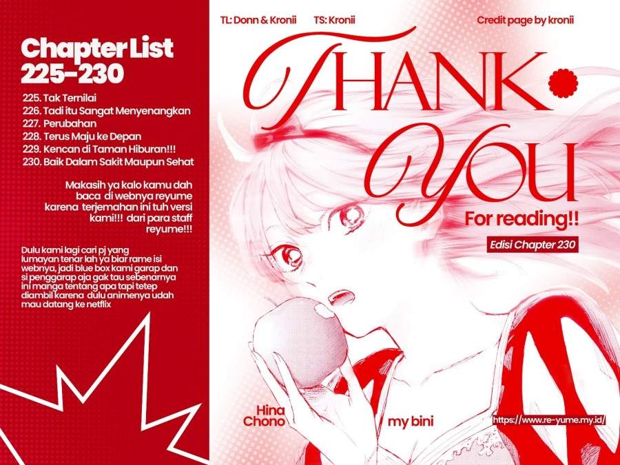 Ao no Hako Chapter 230