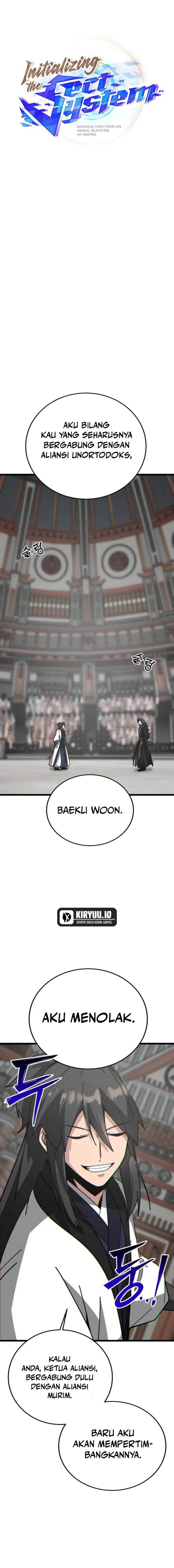 Initializing the Sect System Chapter 31