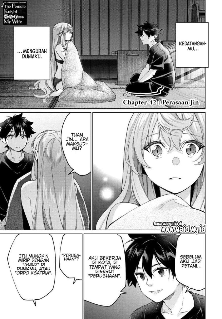 Tanbo de Hirotta Onna Kishi, Inaka de Ore no Yome da to Omowareteiru Chapter 42