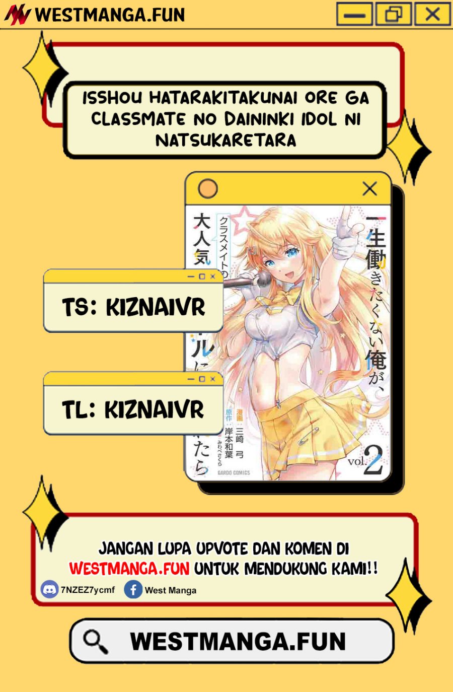 Isshou Hatarakitakunai Ore ga Classmate no Daininki Idol ni Natsukaretara Chapter 18