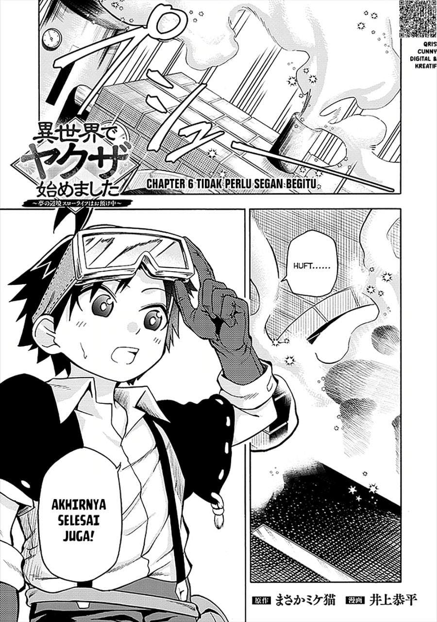 Isekai de Yakuza Hajimemashita: Yume no Henkyou Slow Life wa Oazuke-chuu Chapter 6.1