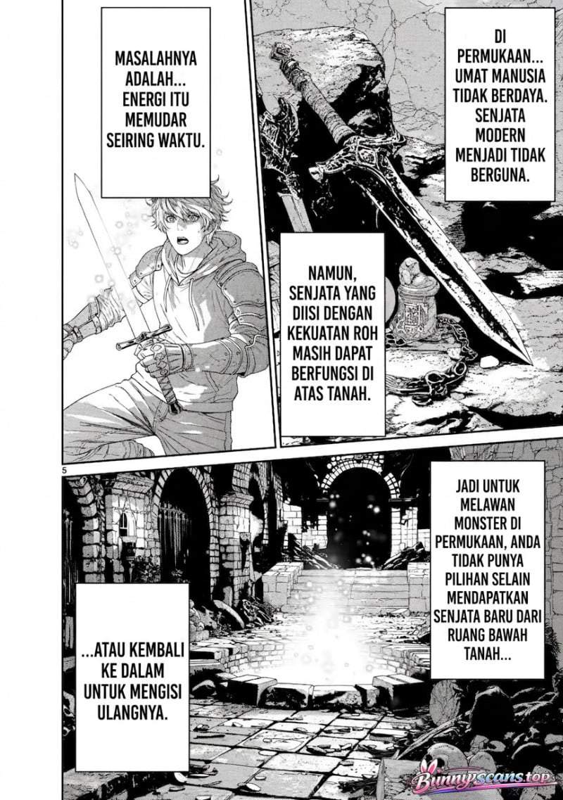 Dungeon de Tatakai Tsudzukette 20-nen no Doutei Yuusha, Chijou ni Modottara Danjouhi 1:1000 no Sekai Datta Chapter 4.1