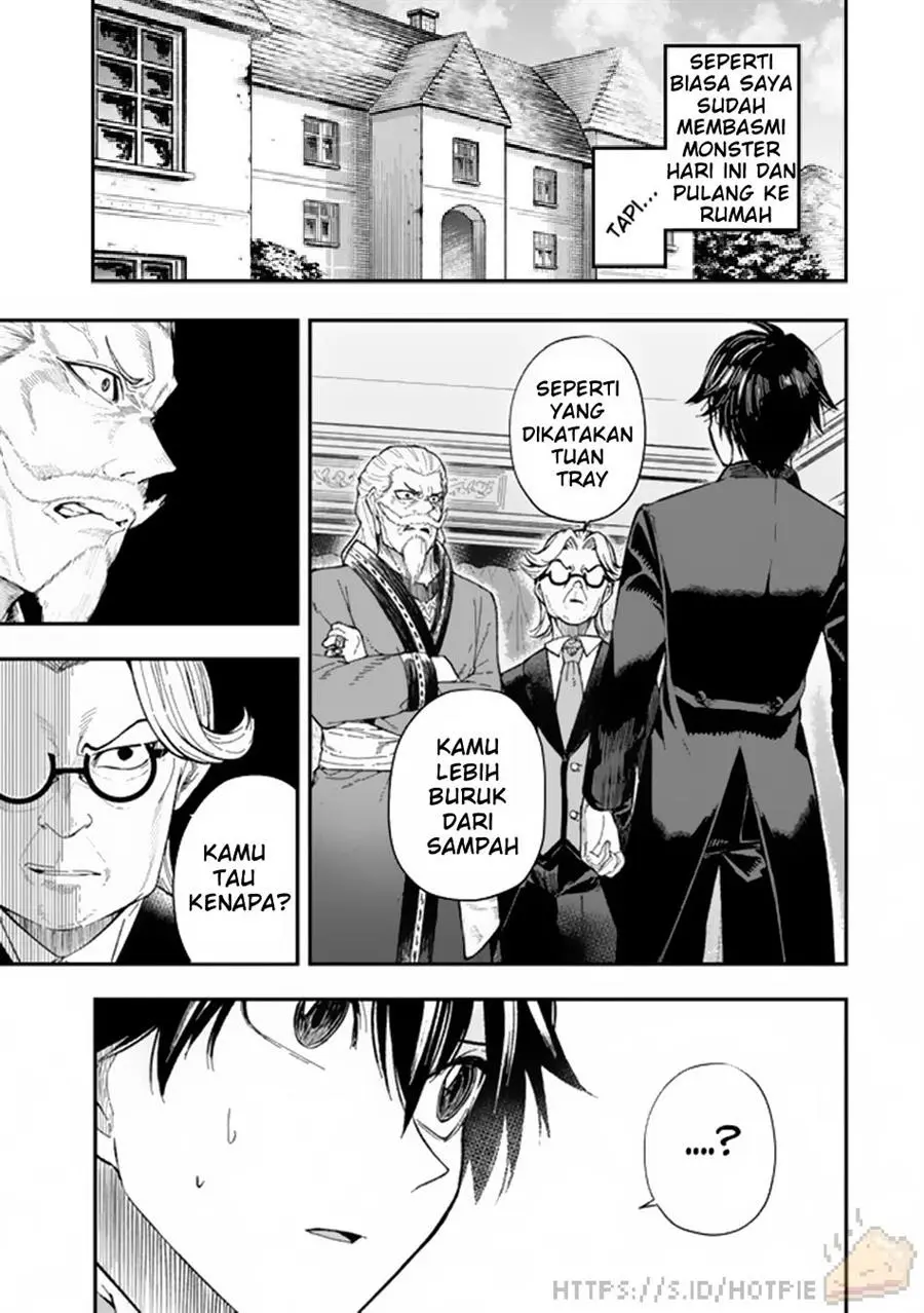 Gomi Ika da to Tsuihousareta Shounin, Jitsu wa Zensei Kensha desu Chapter 1