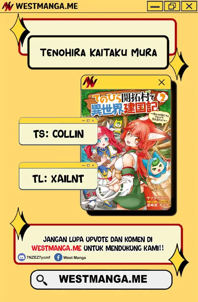 Tenohira Kaitakumura de Isekai Kenkouki ~Fueteku Yome-tachi to Nonbiri Mujintou Raifu~ Chapter 61