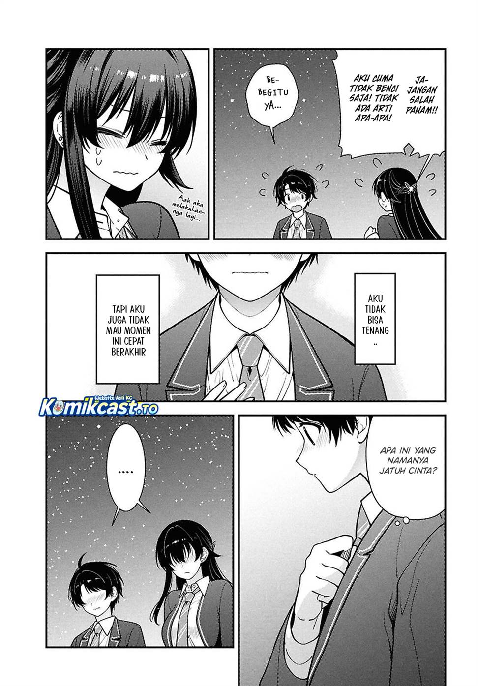 Tonari no Seki no Yankee Shimizu-san ga Kami o Kuroku Sometekita Chapter 15