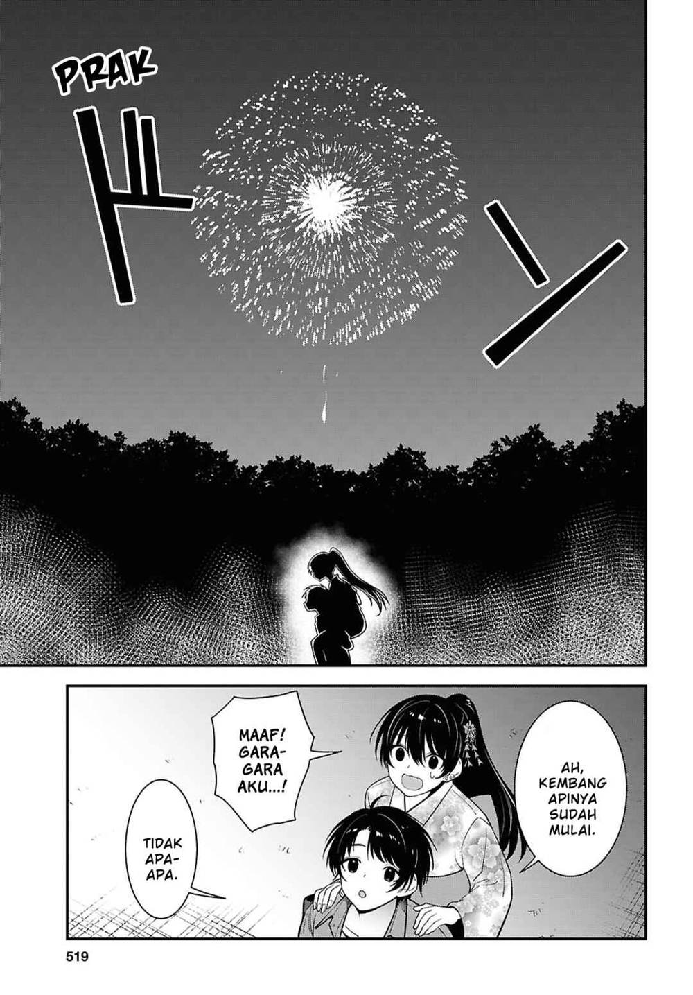 Tonari no Seki no Yankee Shimizu-san ga Kami o Kuroku Sometekita Chapter 16