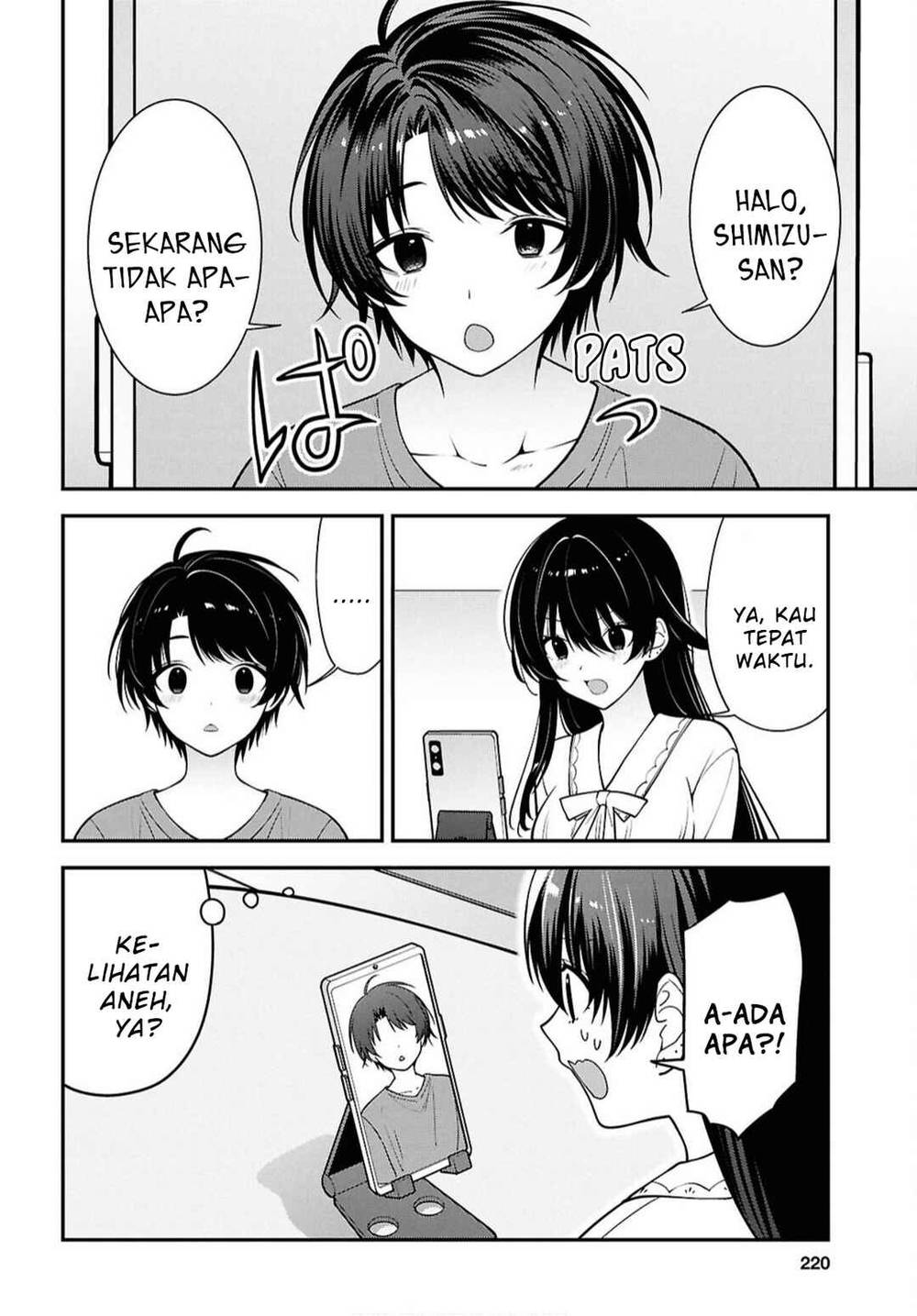 Tonari no Seki no Yankee Shimizu-san ga Kami o Kuroku Sometekita Chapter 17