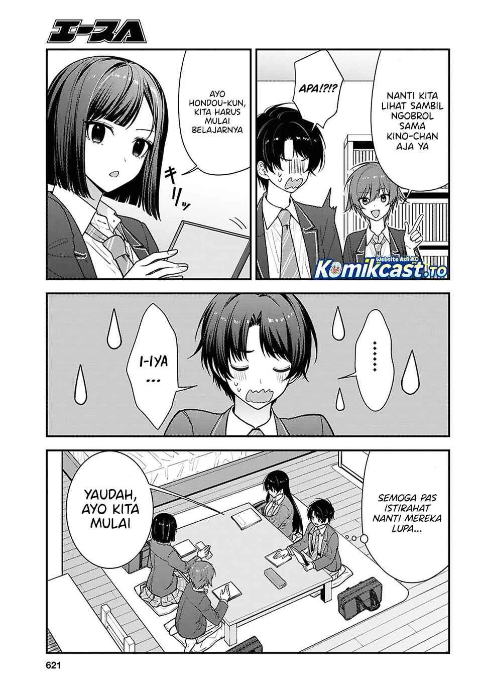 Tonari no Seki no Yankee Shimizu-san ga Kami o Kuroku Sometekita Chapter 19