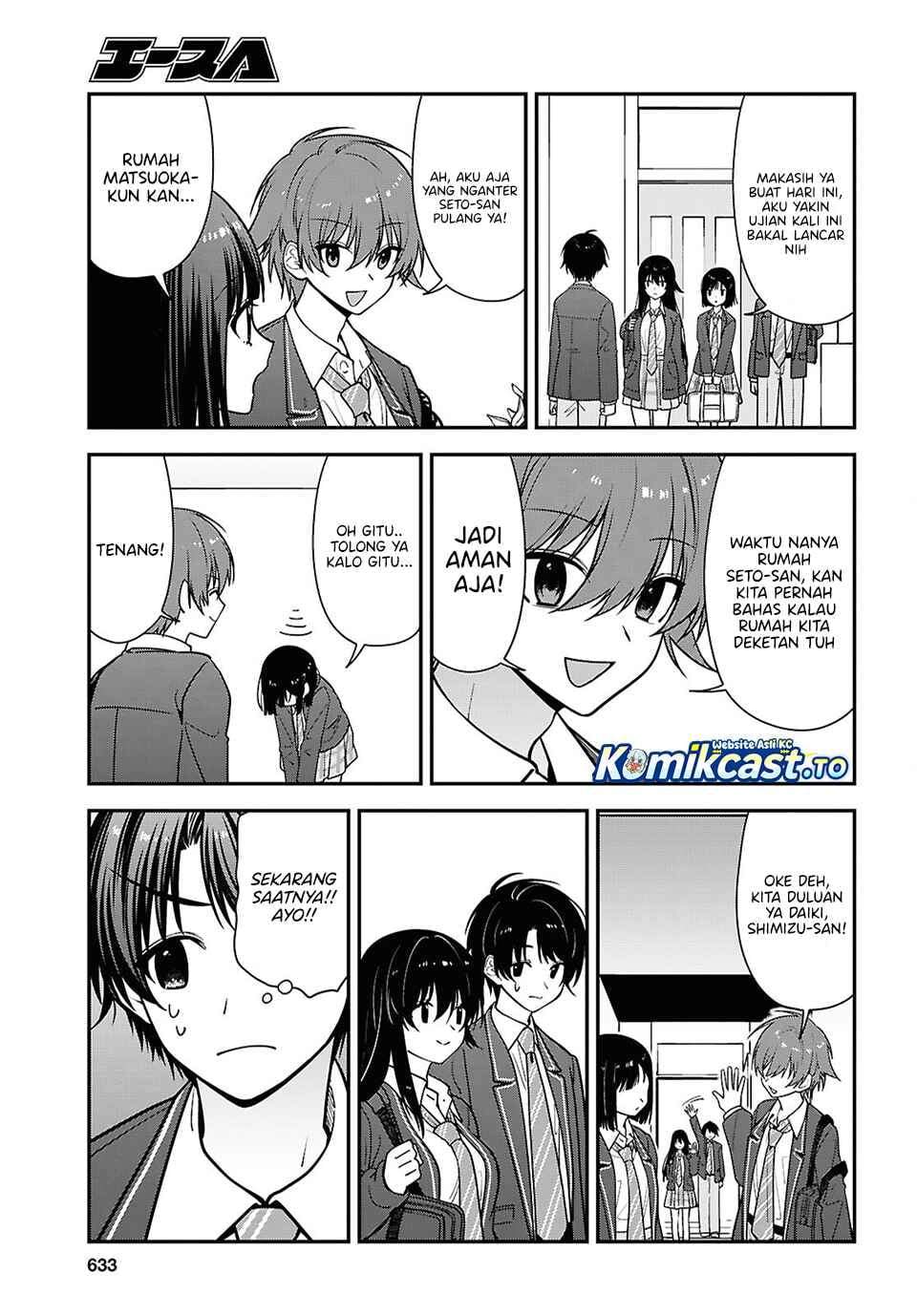 Tonari no Seki no Yankee Shimizu-san ga Kami o Kuroku Sometekita Chapter 19