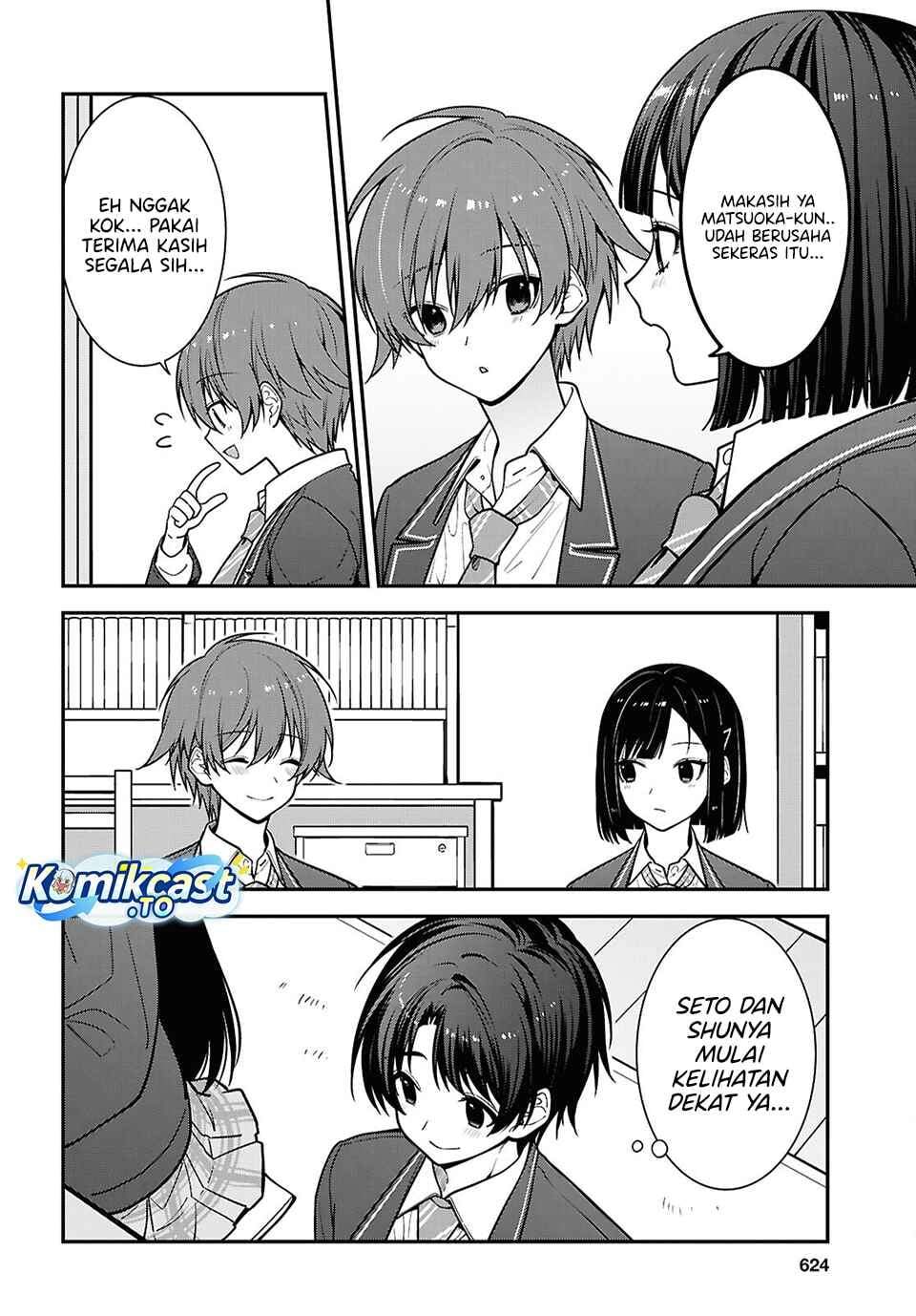 Tonari no Seki no Yankee Shimizu-san ga Kami o Kuroku Sometekita Chapter 19