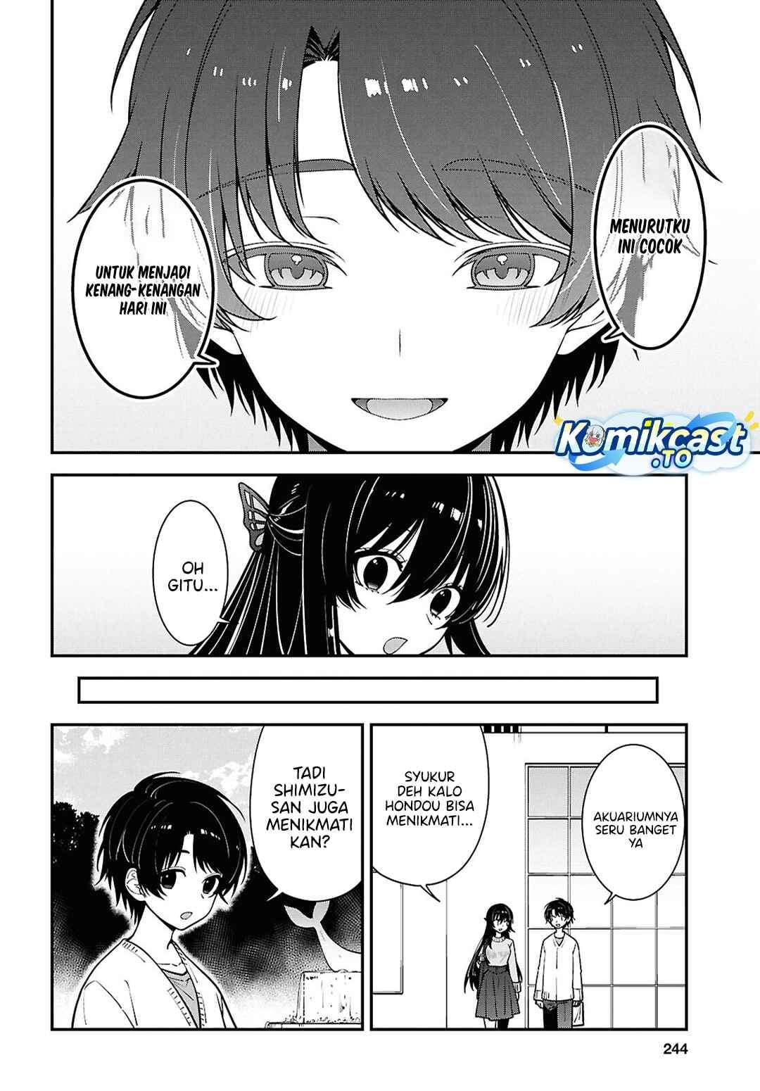 Tonari no Seki no Yankee Shimizu-san ga Kami o Kuroku Sometekita Chapter 20