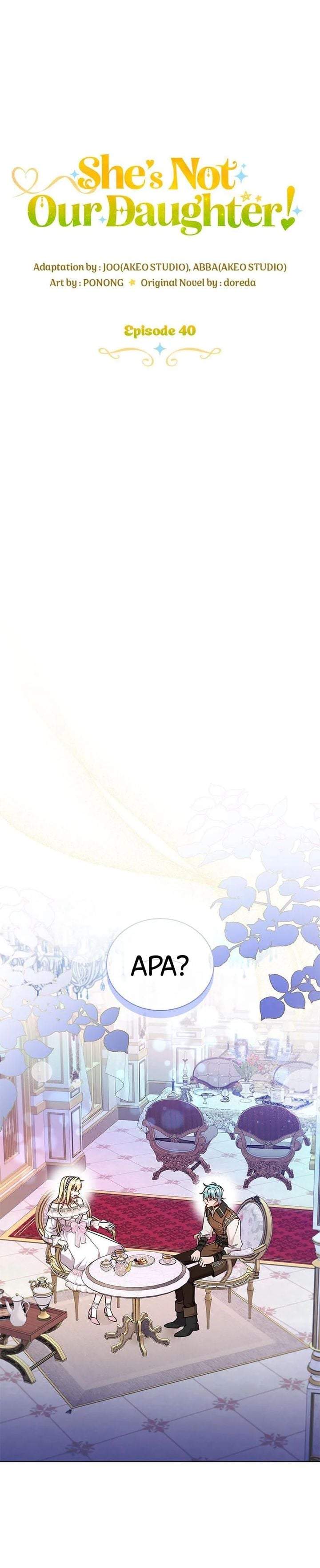 She’s Not Our Daughter! Chapter 40
