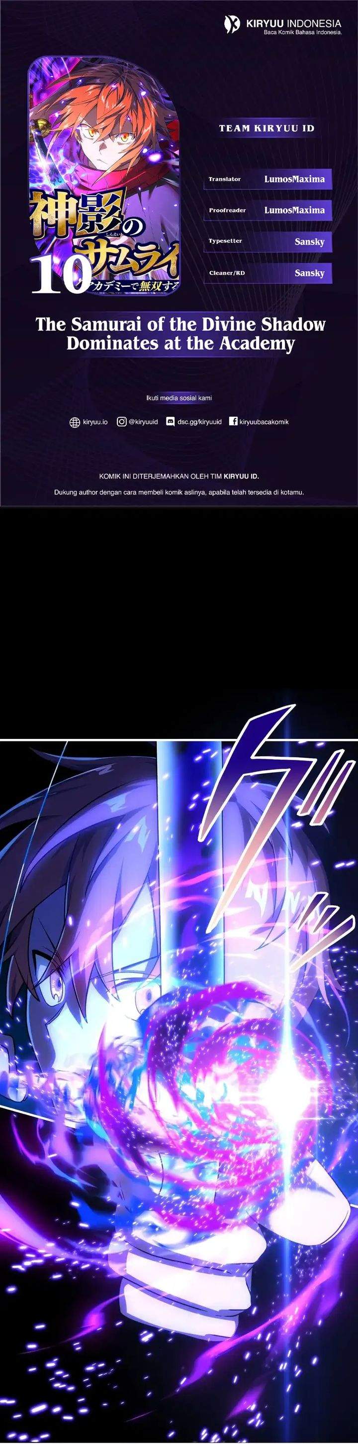 The Samurai of the Divine Shadow Dominates at the Academy Chapter 10