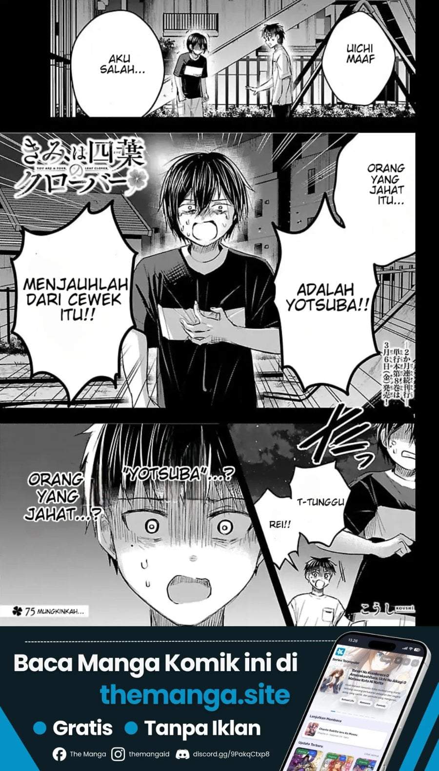Kimi wa Yotsuba no Clover Chapter 75