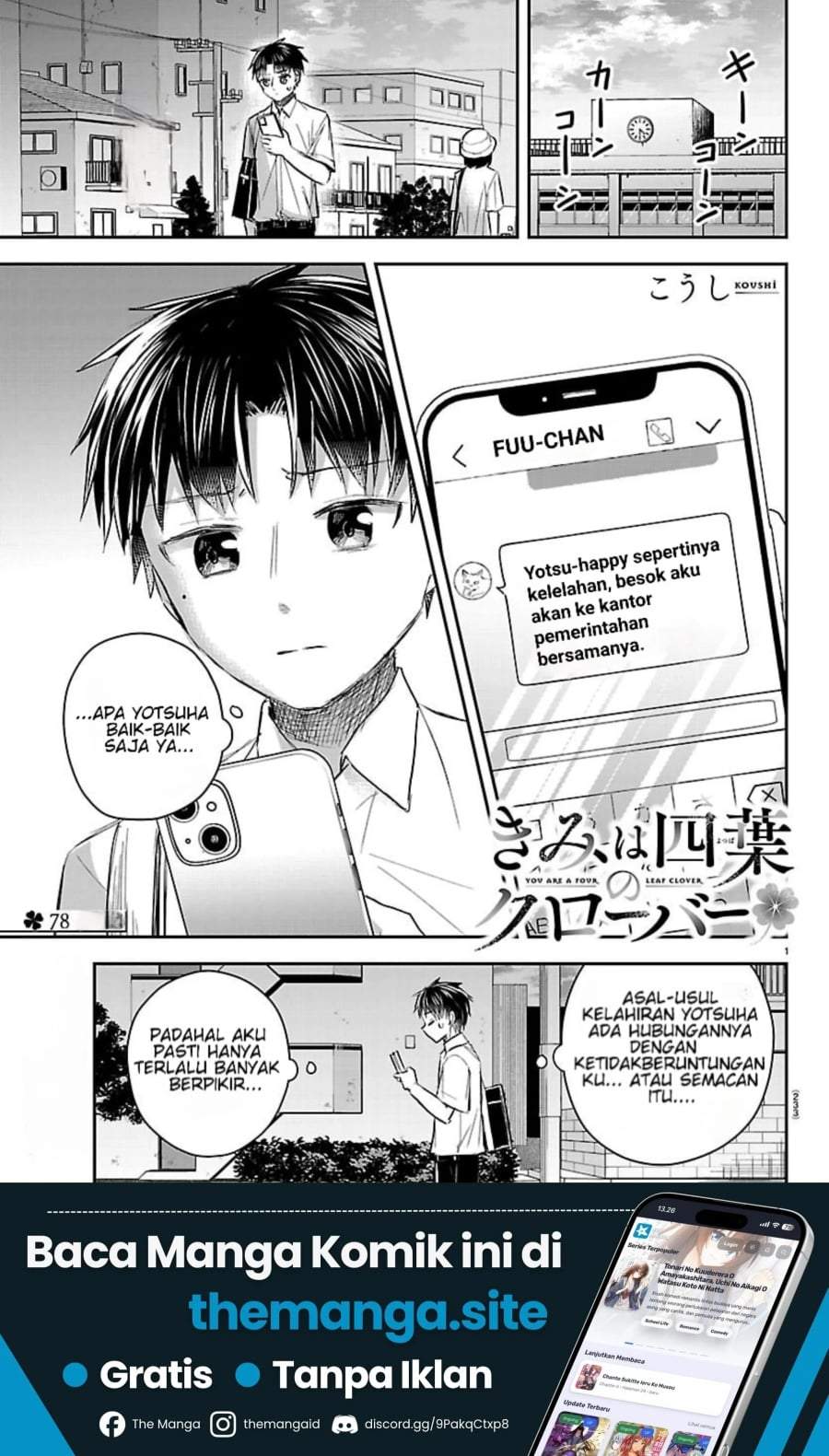 Kimi wa Yotsuba no Clover Chapter 78