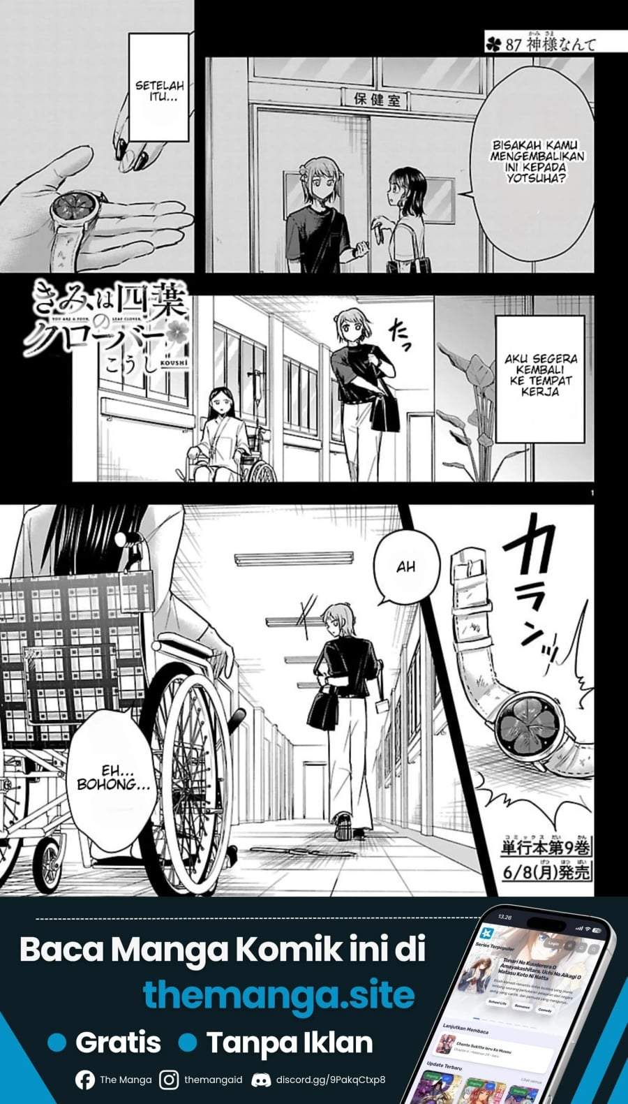 Kimi wa Yotsuba no Clover Chapter 87