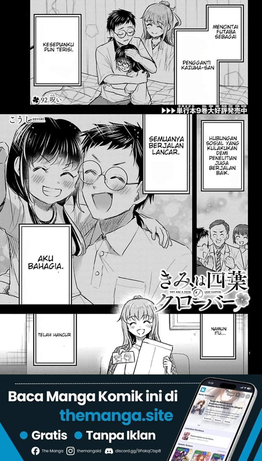 Kimi wa Yotsuba no Clover Chapter 92