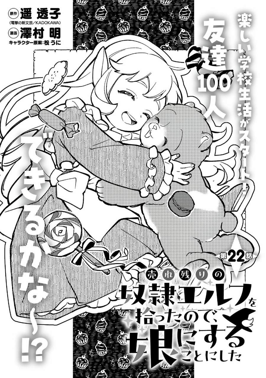 Urenokori no Dorei Elf wo Hirotta no de, Musume ni suru Koto ni shita Chapter 22