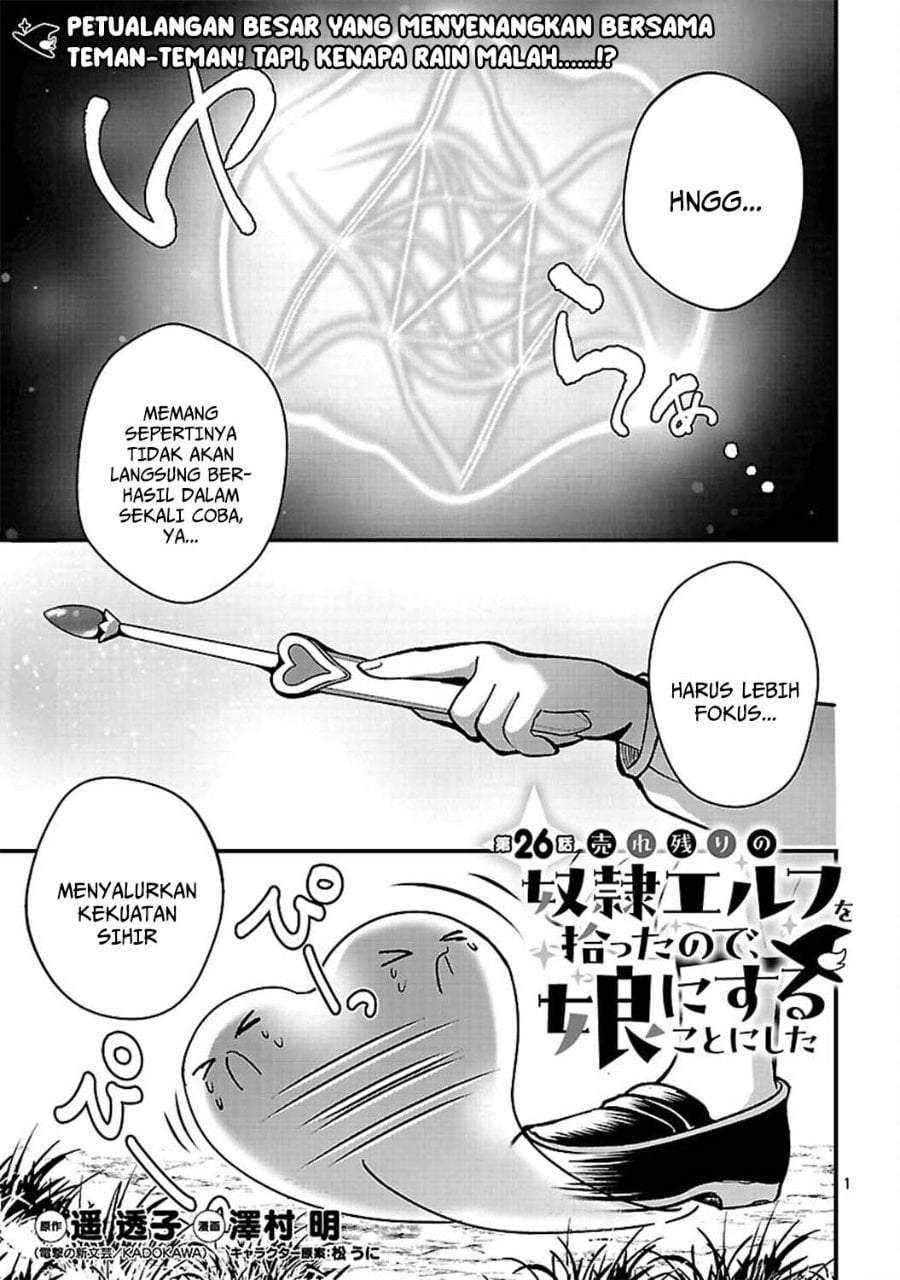 Urenokori no Dorei Elf wo Hirotta no de, Musume ni suru Koto ni shita Chapter 26
