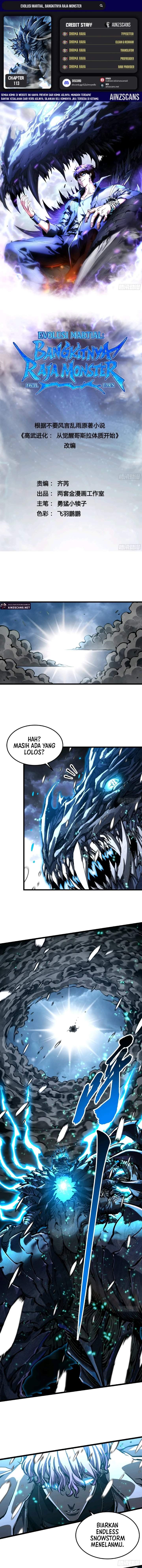 Martial Evolution: Start by Awakening the King of Monsters Chapter 113