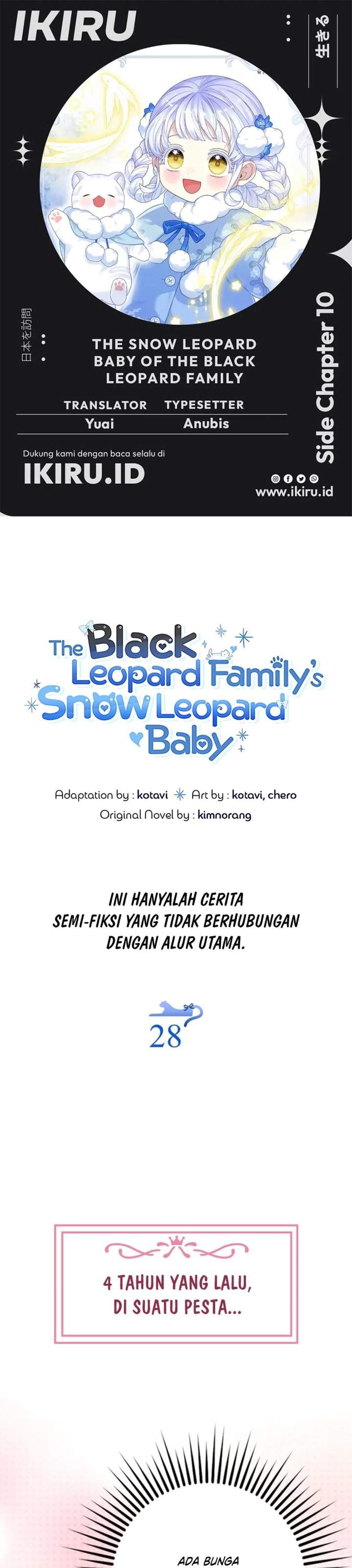 The Snow Leopard Baby of the Black Leopard Family Chapter 64.1
