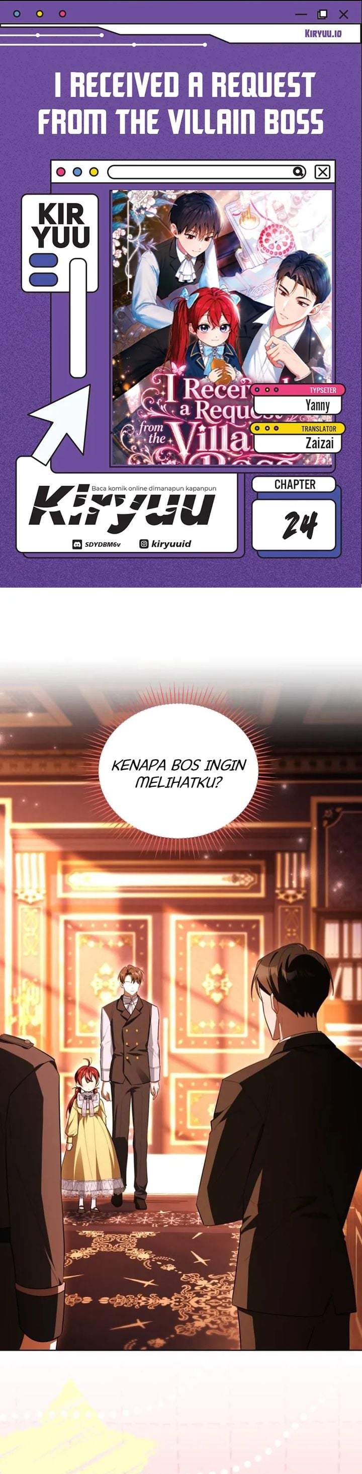 I Received a Request from the Villain Boss Chapter 24