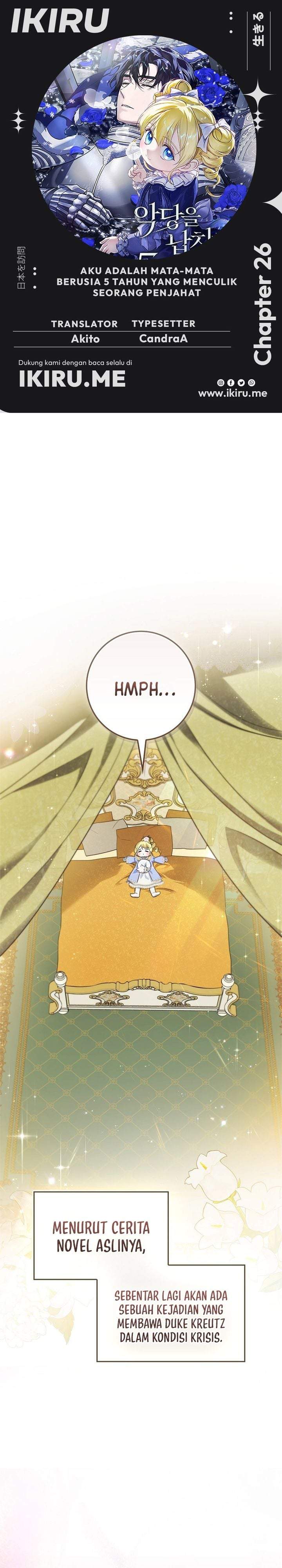 I Am the 5-Year-Old Spy Who Kidnapped the Villain Chapter 26
