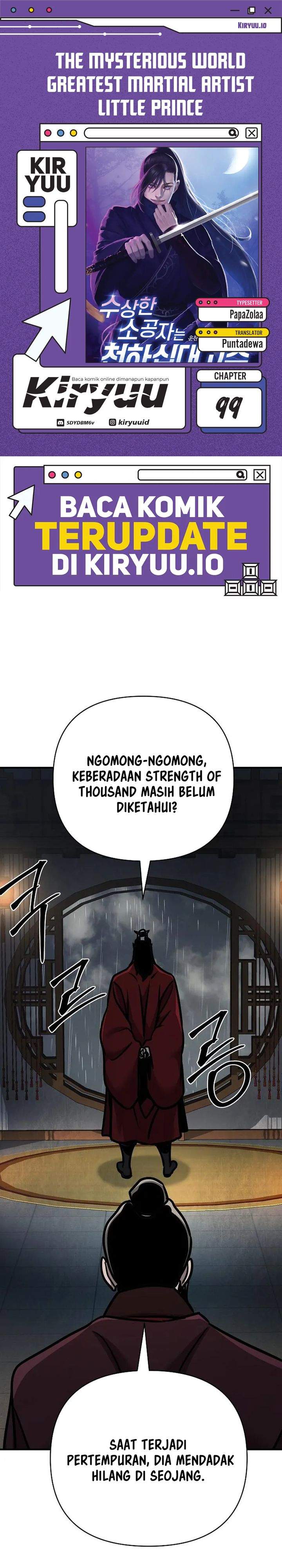 The Suspicious Little Prince is the World’s Greatest Teenage Master Chapter 99