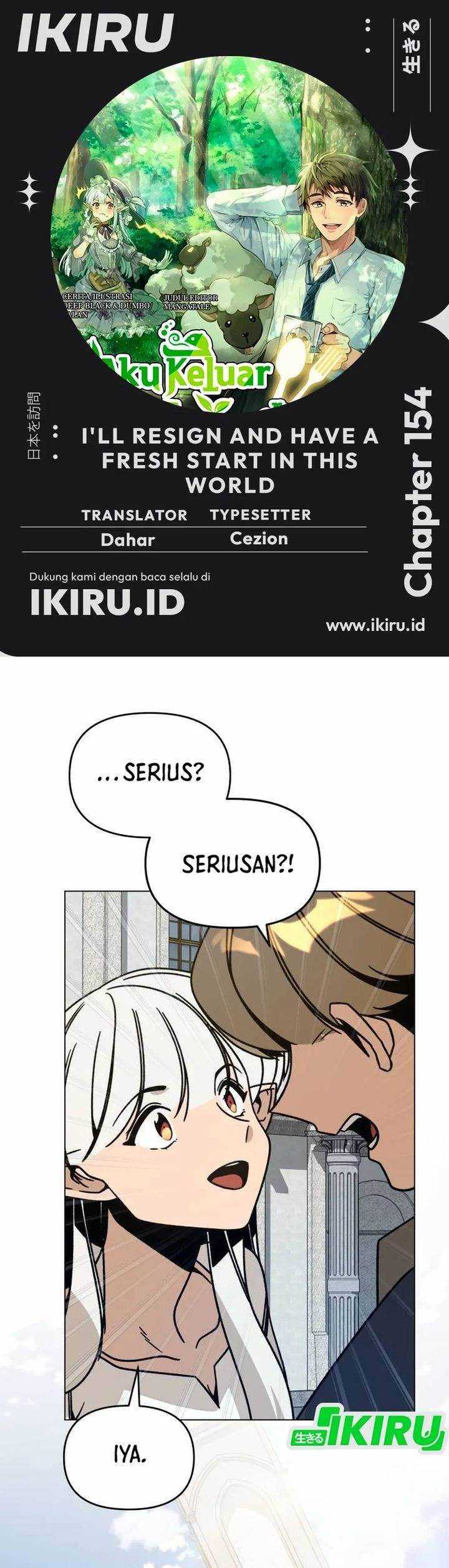 I’ll Resign and Have a Fresh Start in This World Chapter 154