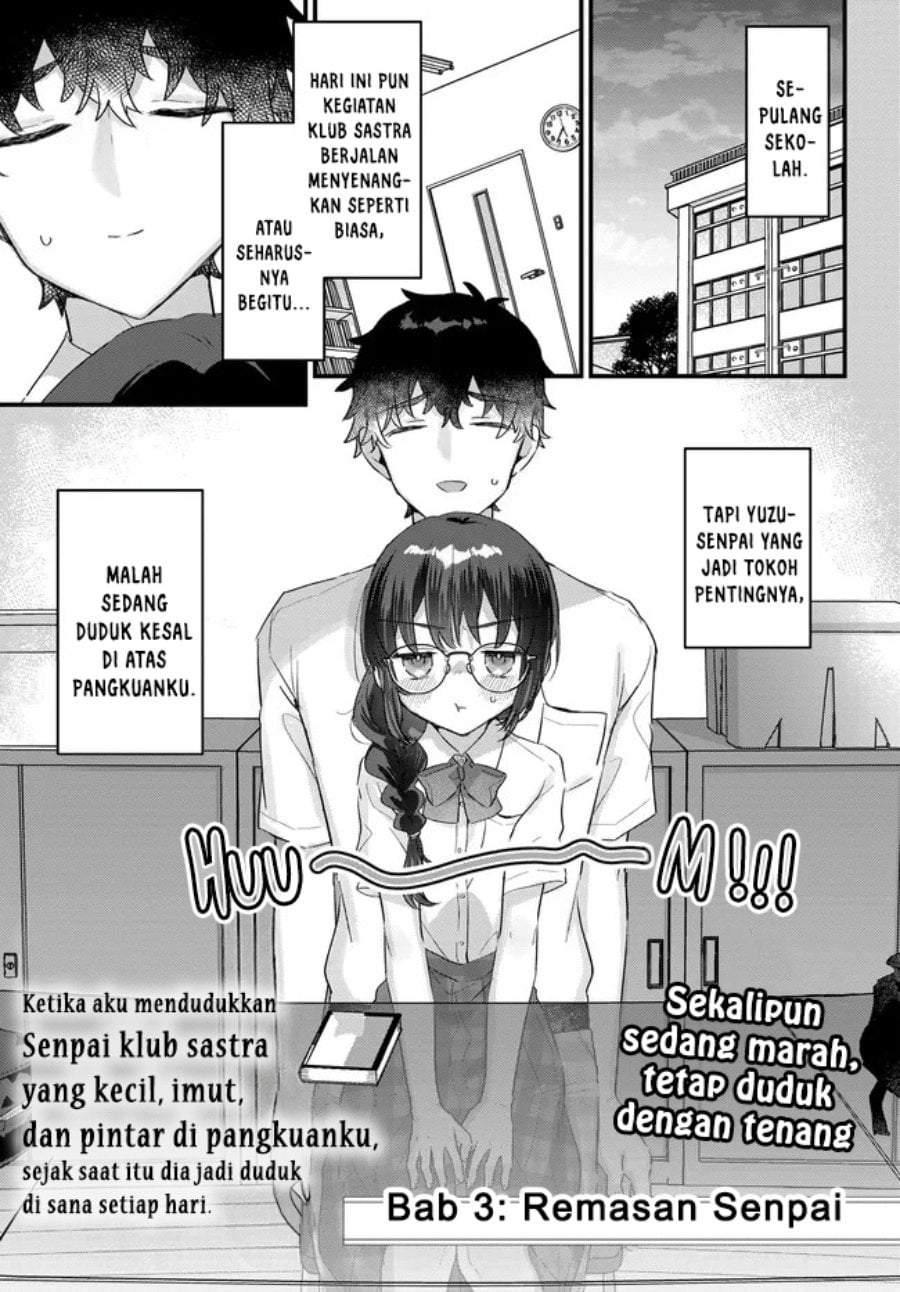 Chiisakute Kawaii Bungeibu no Chiteki na Senpai o, Hiza no Ue ni Nosetara Mainichi Suwattekuru you ni natta Chapter 3.1