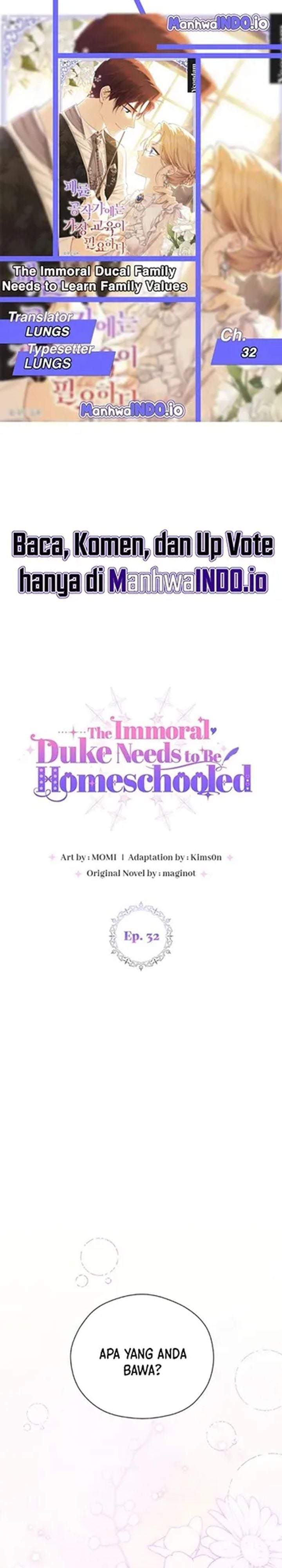 The Immoral Duke Needs to Be Homeschooled Chapter 32