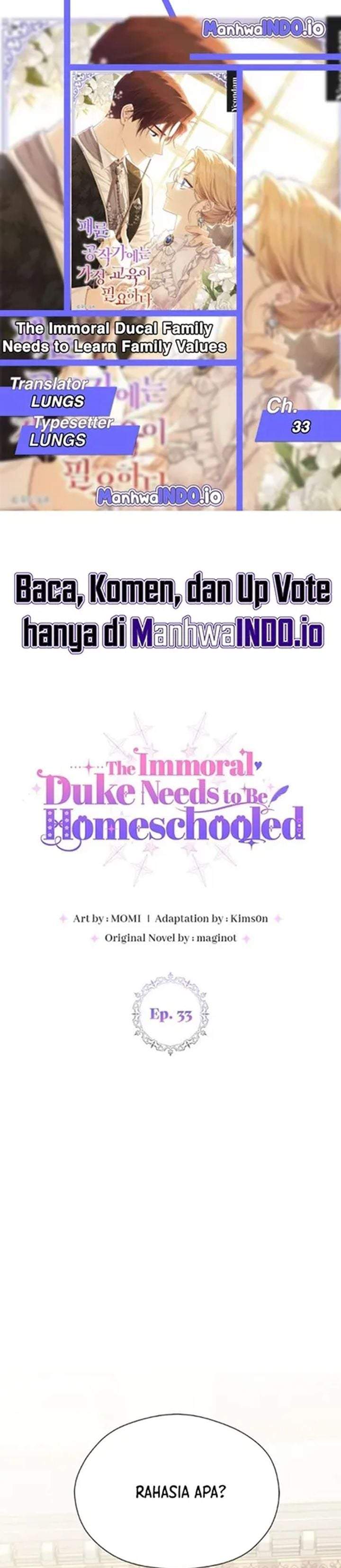 The Immoral Duke Needs to Be Homeschooled Chapter 33